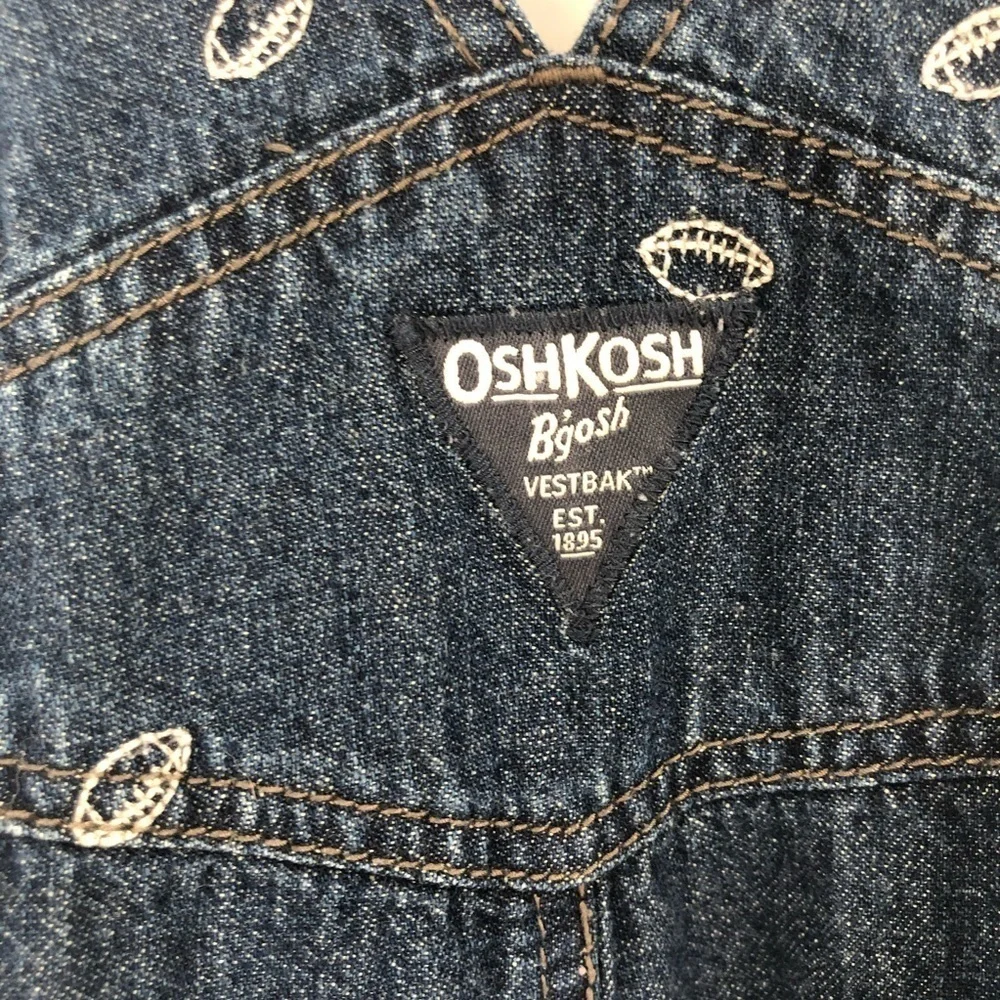 OSHKOSH B’GOSH Size 2T Football Overalls